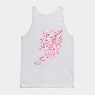 pink cherry blossom watercolor 2020 Tank Top